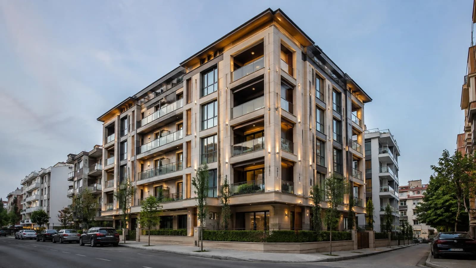 Turkuaz Yapı'nın yürüttüğü kentsel dönüşüm projesinden modern apartman görünümü